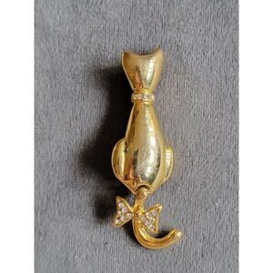 Vintage Kitty With Swinging Tail Brooch
